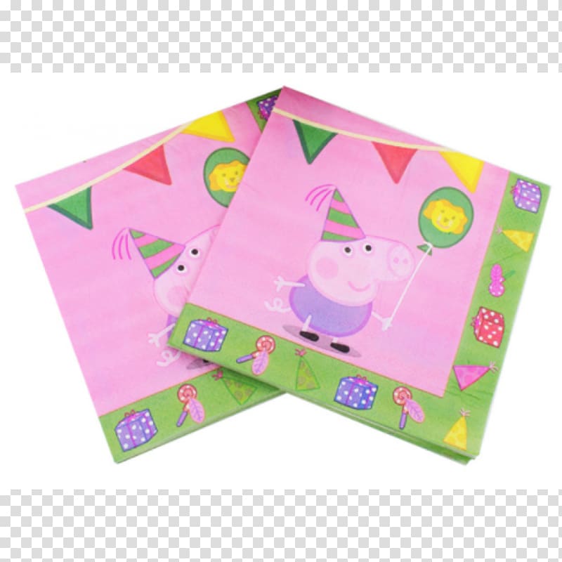 Party Paper Cloth Napkins Food AliExpress, peppa transparent background PNG clipart