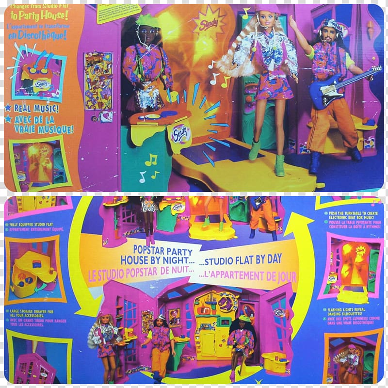 Sindy 1:6 scale modeling plastic Dollhouse, party pop transparent background PNG clipart