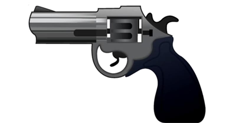 Emoji Firearm Water gun Pistol iPhone, hand gun transparent background PNG clipart