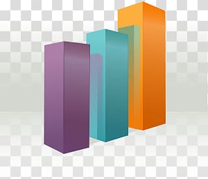 Three-dimensional space Bar chart Diagram, crash transparent background PNG clipart