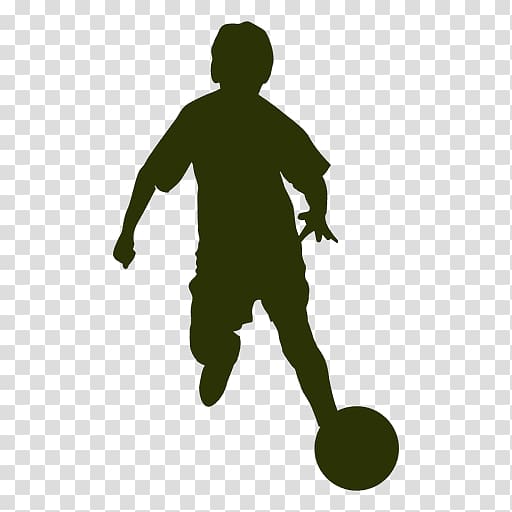 Silhouette, children playing transparent background PNG clipart