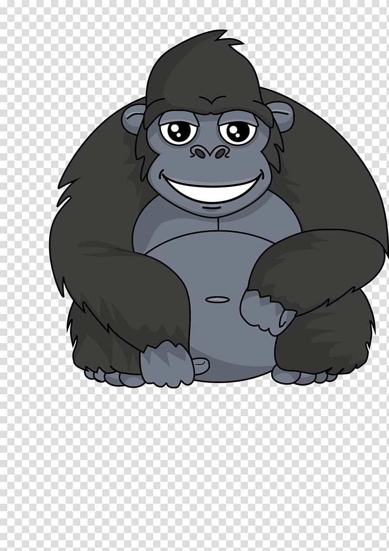 Gorilas (Gorillas) Animal Hunting Cartoon, gorilla transparent background PNG clipart
