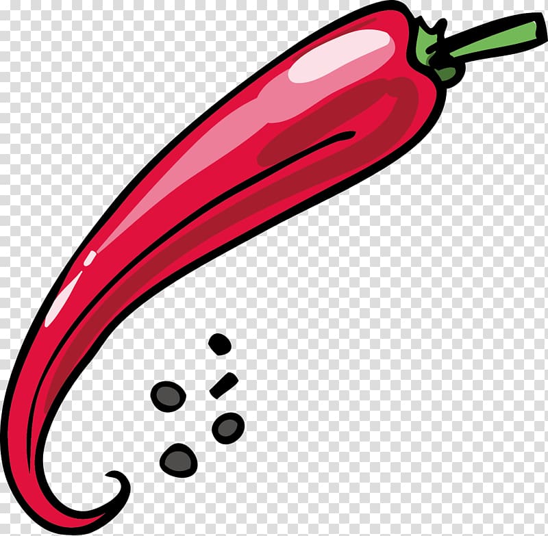 Cayenne pepper Facing heaven pepper Chili pepper, painted pepper transparent background PNG clipart