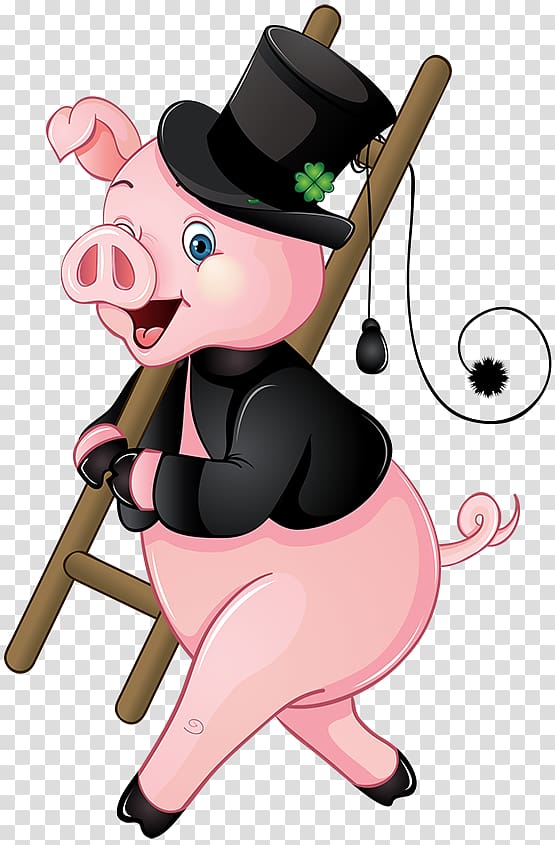 Chimney sweep Pig Fototapet , pig transparent background PNG clipart
