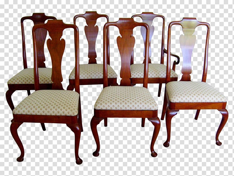 Dining room Table Chair Queen Anne style furniture, table transparent background PNG clipart