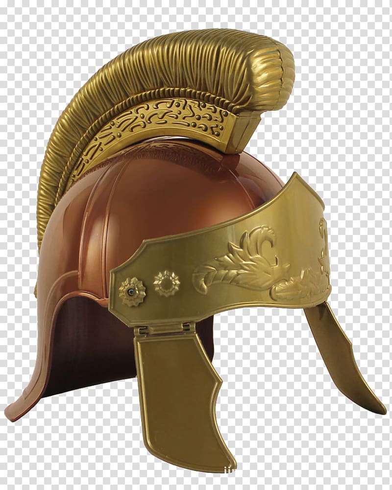 Helmet Middle Ages Hat Galea, Medieval Golden Helmet transparent background PNG clipart