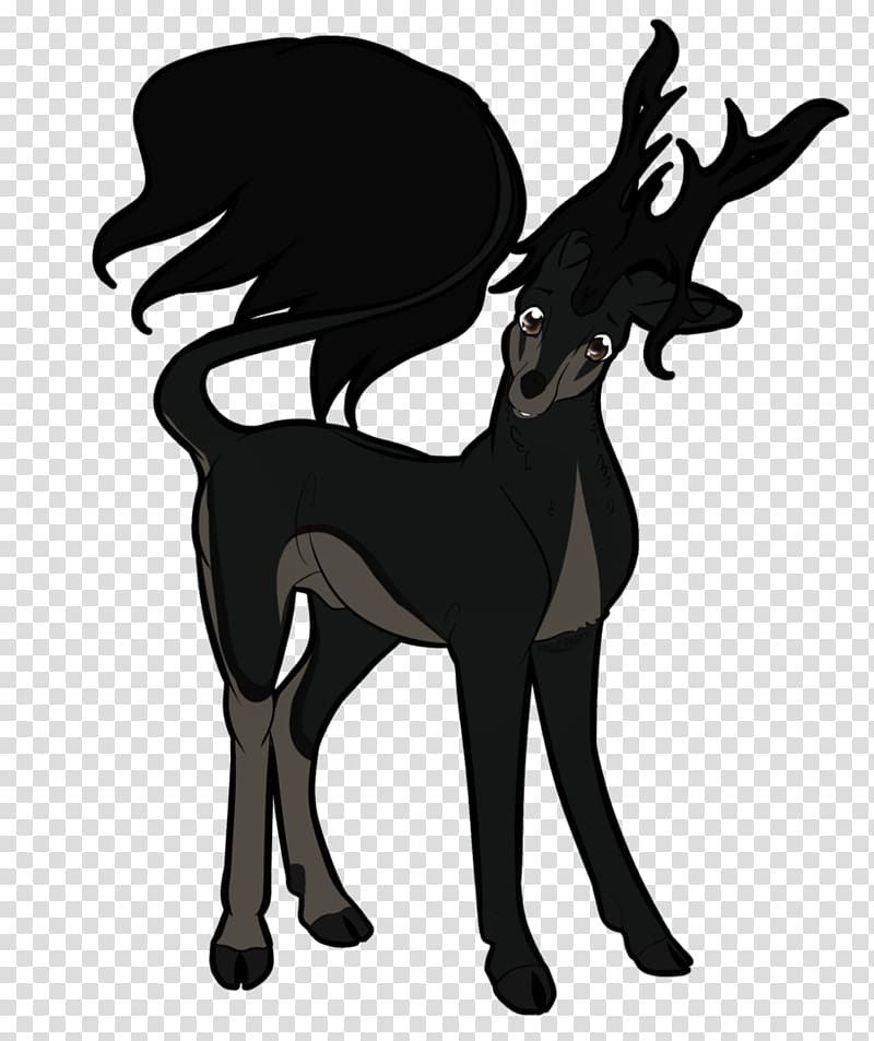 Dog Reindeer Silhouette Goat Shadow, dog transparent background PNG clipart
