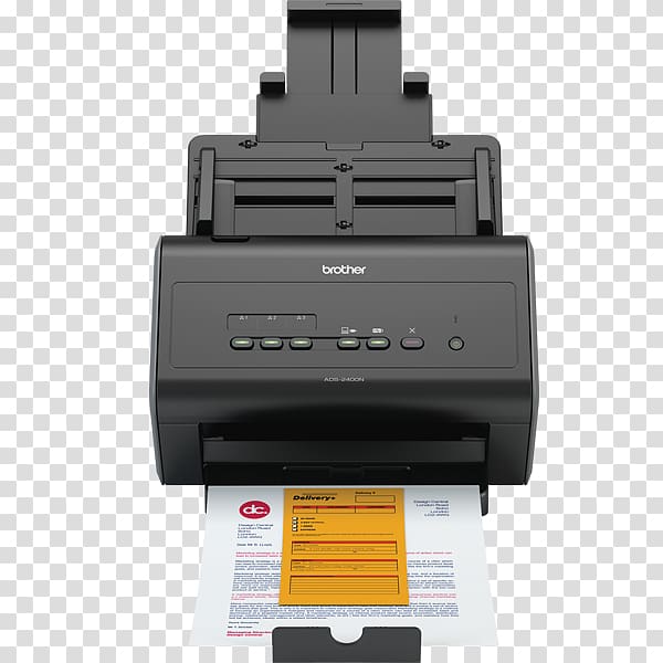 scanner Brother Industries Brother ADS-3600W ADF 600 x 600DPI A4 Black scanner Accessories Duplex scanning Computer network, 2400 x 600 transparent background PNG clipart