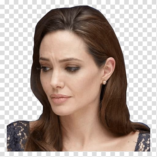 Angelina Jolie Sticker Brown hair World of Tanks, angelina jolie transparent background PNG clipart