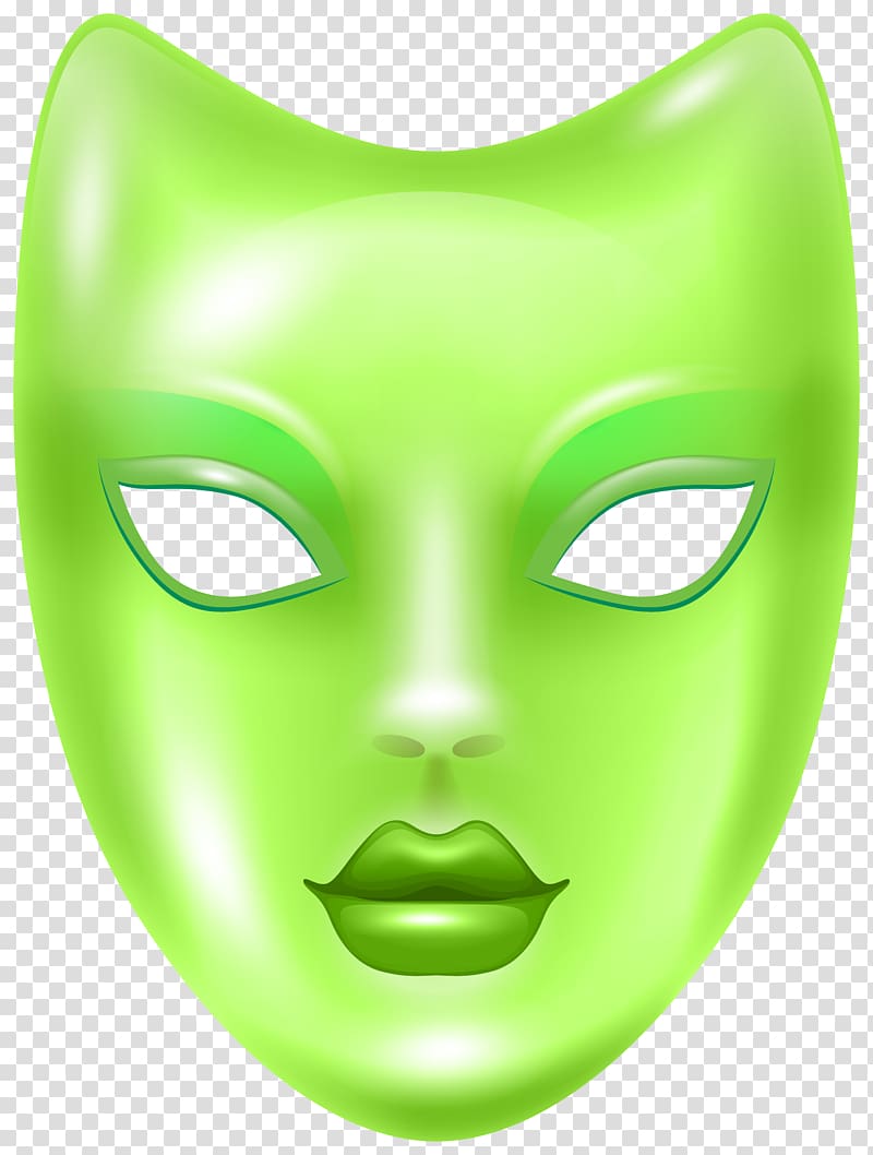 Mask Carnival , Carnival Face Mask Green transparent background PNG clipart