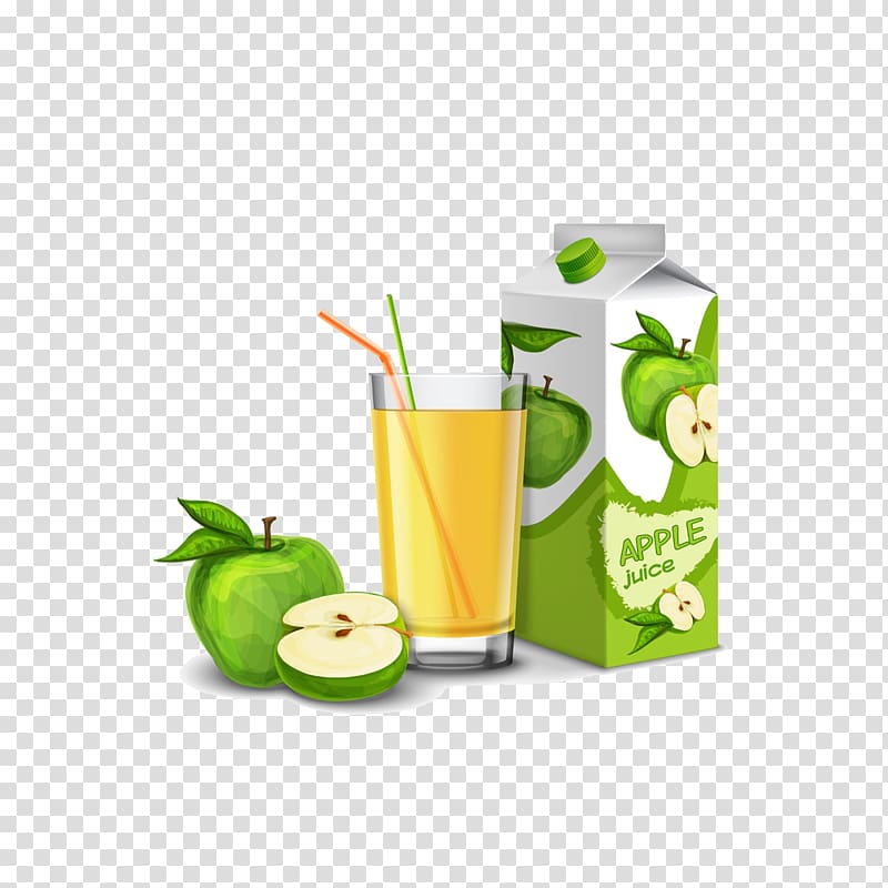 Apple juice Packaging and labeling Juicebox, Apple drink transparent background PNG clipart