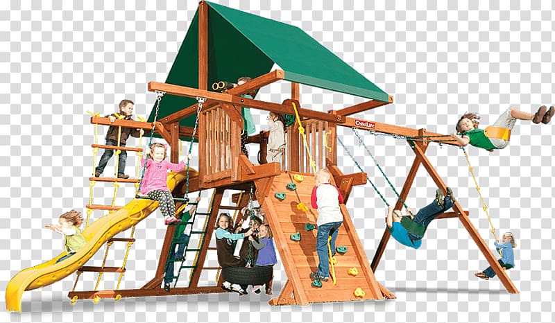 Playground Outdoor playset Swing FunMakers Jungle gym, wood swing transparent background PNG clipart