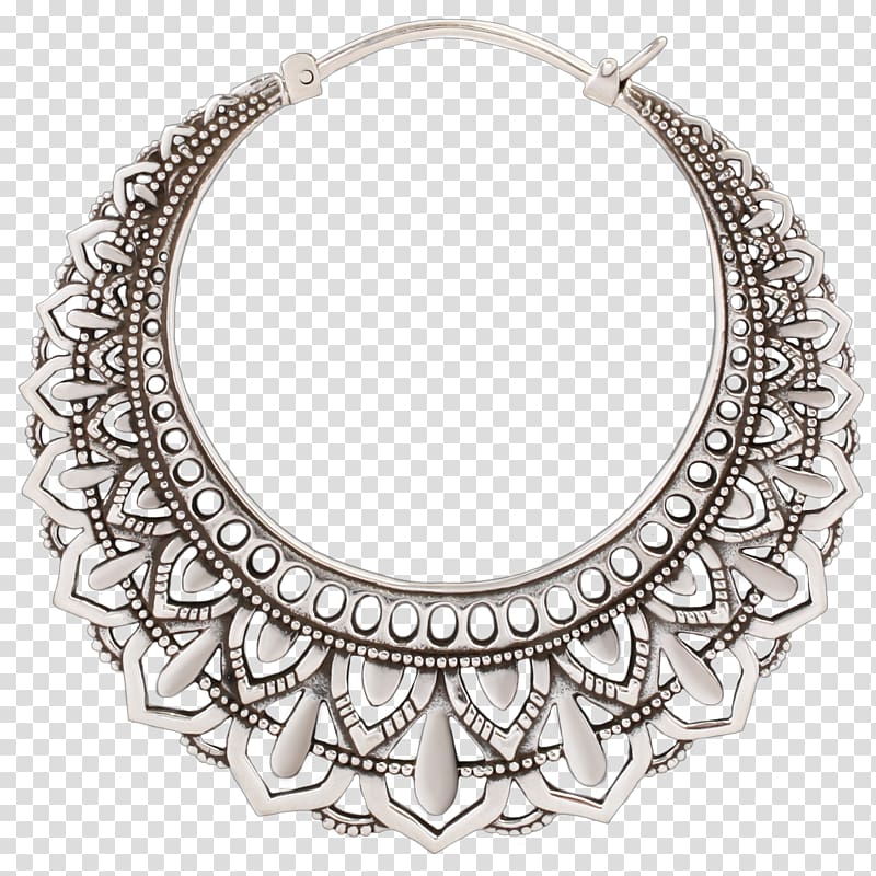 Necklace Earring Silver Brass Jewellery, necklace transparent background PNG clipart