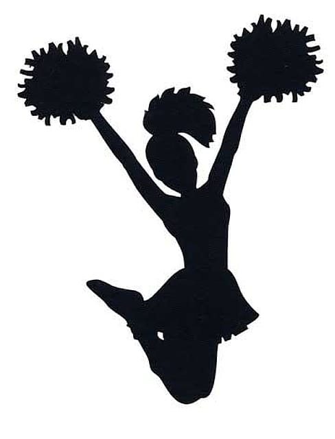 Cheerleading Silhouette Sport , Cheer transparent background PNG clipart