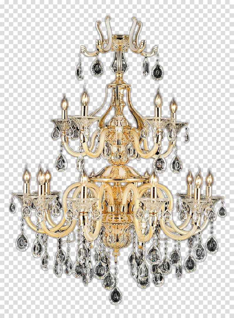 Light fixture Chandelier Lamp, Retro crystal lamp in kind promotion transparent background PNG clipart