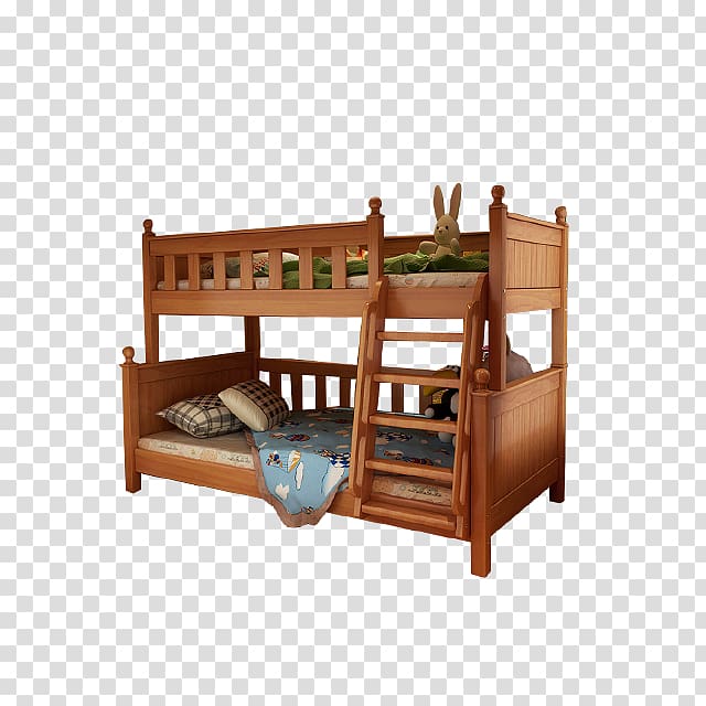 Bunk bed Bench Nursery Infant bed, On the bed transparent background PNG clipart