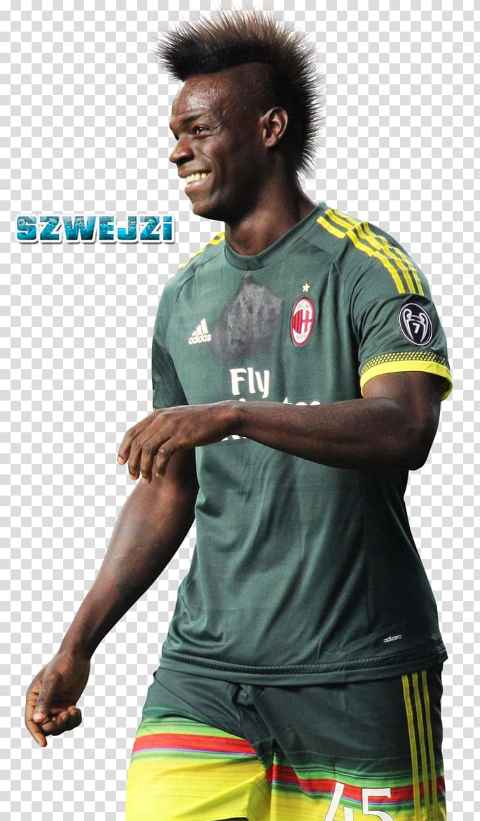 Mario Balotelli A.C. Milan Manchester City F.C. Jersey Italy national football team, football transparent background PNG clipart