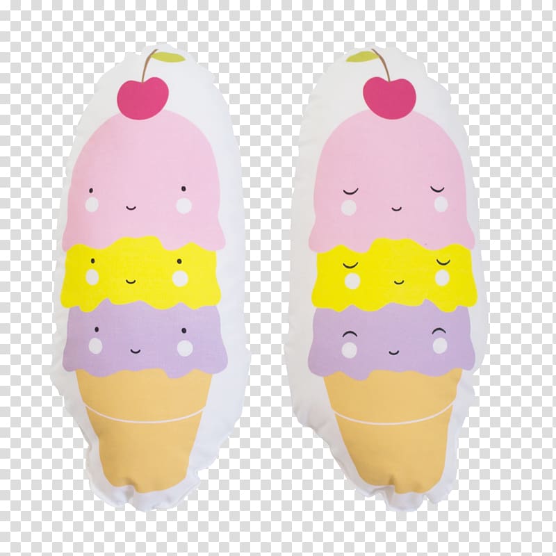 Paper Cushion Ice Cream Cones Ice pop, lovely small transparent background PNG clipart