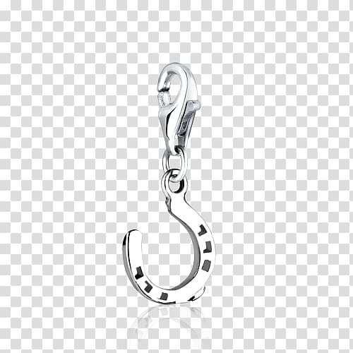Earring Silver Nenalina Halschakra-Charm, gearbeitet in 925 Sterling silber, 713221-000 Nenalina Sneaker-Charm, Swarovski Kristalle, gearbeitet in 925 Sterling silber, 716185-004 Jewellery, silver transparent background PNG clipart