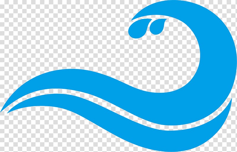 Blue Wind wave Drawing, Blue waves, water logo transparent background ...