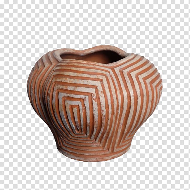 Ceramic Asian conical hat Pottery Art, Pottery Vase transparent background PNG clipart