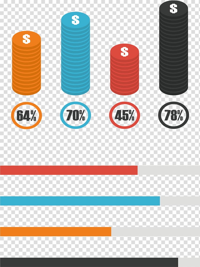 Data Coin, Coin data share chart transparent background PNG clipart