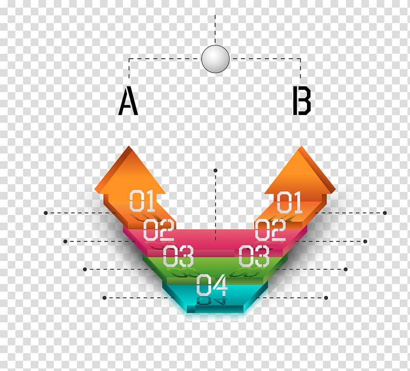 Infographic Information Chart Presentation, creative arrow ppt border transparent background PNG clipart