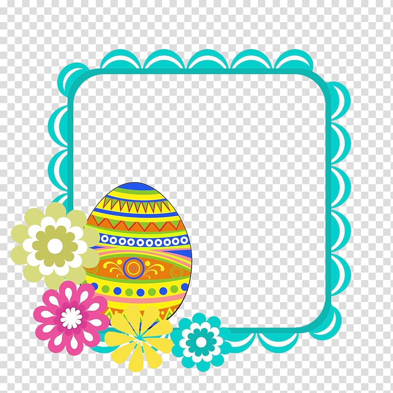 Easter, Easter Decorative Border transparent background PNG clipart