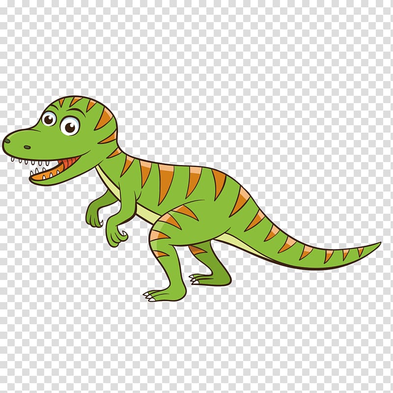 Tyrannosaurus rex Cartoon Dinosaur, Cute cartoon Tyrannosaurus Rex transparent background PNG clipart