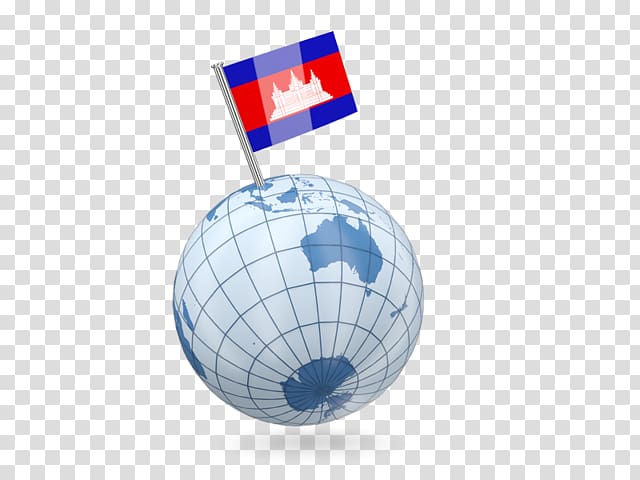 Flag of Cambodia Map Globe, Flag transparent background PNG clipart