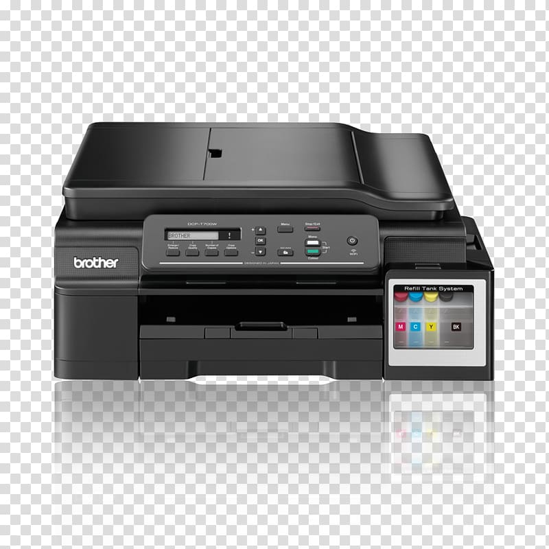 Multi-function printer Brother Industries Inkjet printing, printer transparent background PNG clipart