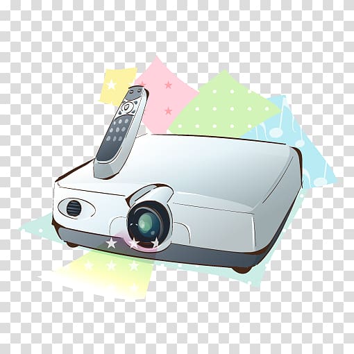 Home appliance Icon, Hand-painted Projector transparent background PNG clipart