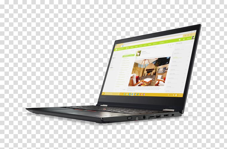 Lenovo ThinkPad Yoga 370 20J Laptop Intel Core i7, Laptop transparent background PNG clipart