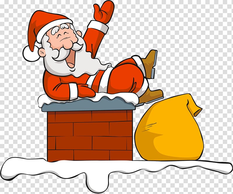 Santa Claus Chimney Cartoon , chimney transparent background PNG clipart