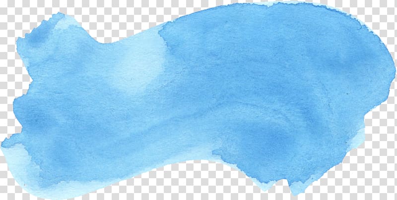blue paint art, Blue Watercolor painting Azure, watercolor blue transparent background PNG clipart