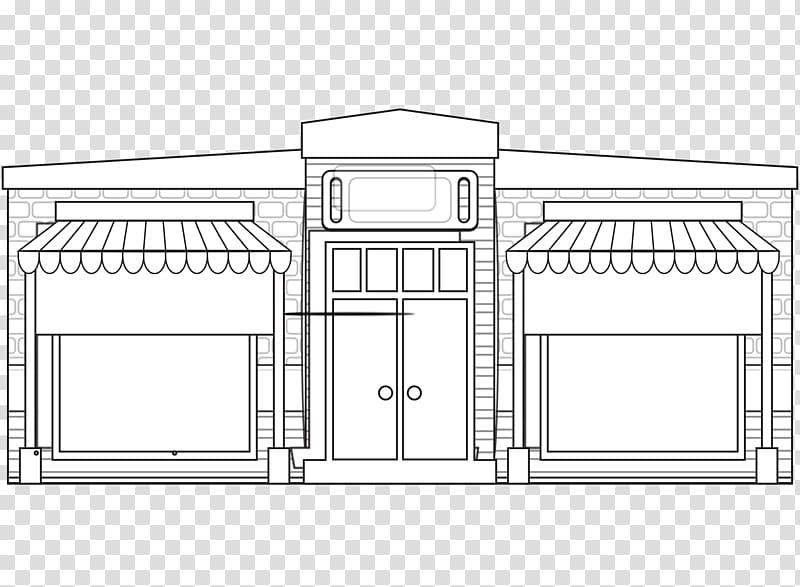 House Structure Drawing Facade, store transparent background PNG clipart