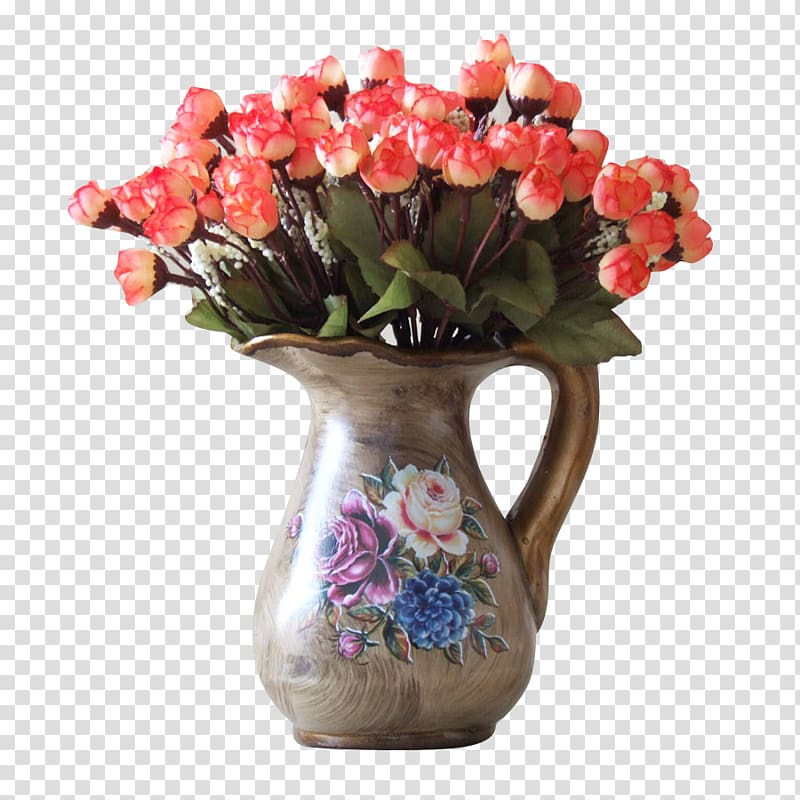 Floral design Vase Flower bouquet, vase transparent background PNG clipart