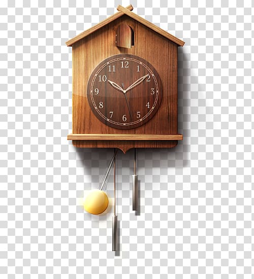 Cuckoo clock Pendulum Military watch, clock transparent background PNG clipart