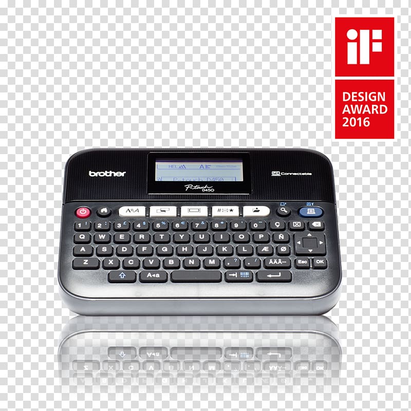 Label printer Brother Industries Brother P-Touch, printer transparent background PNG clipart
