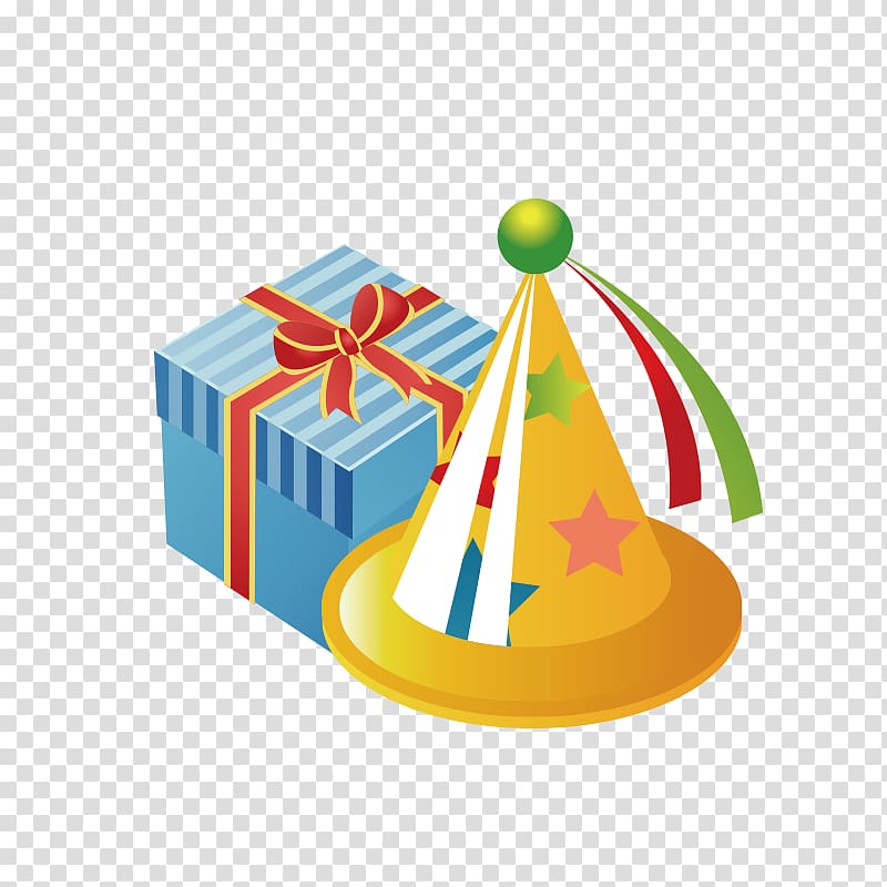 Box Gift, Cartoon magic hat transparent background PNG clipart