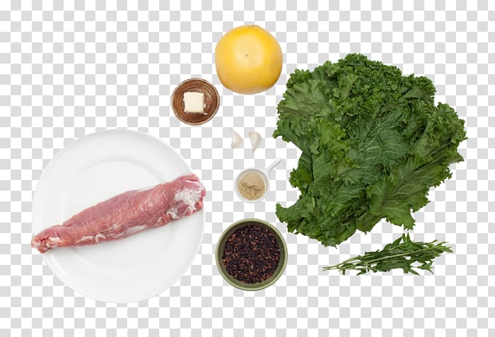 Leaf vegetable Vegetarian cuisine Pork tenderloin sandwich Recipe Brassica juncea, kale transparent background PNG clipart