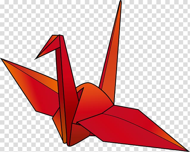 Origami Paper Crane Orizuru , crane transparent background PNG clipart