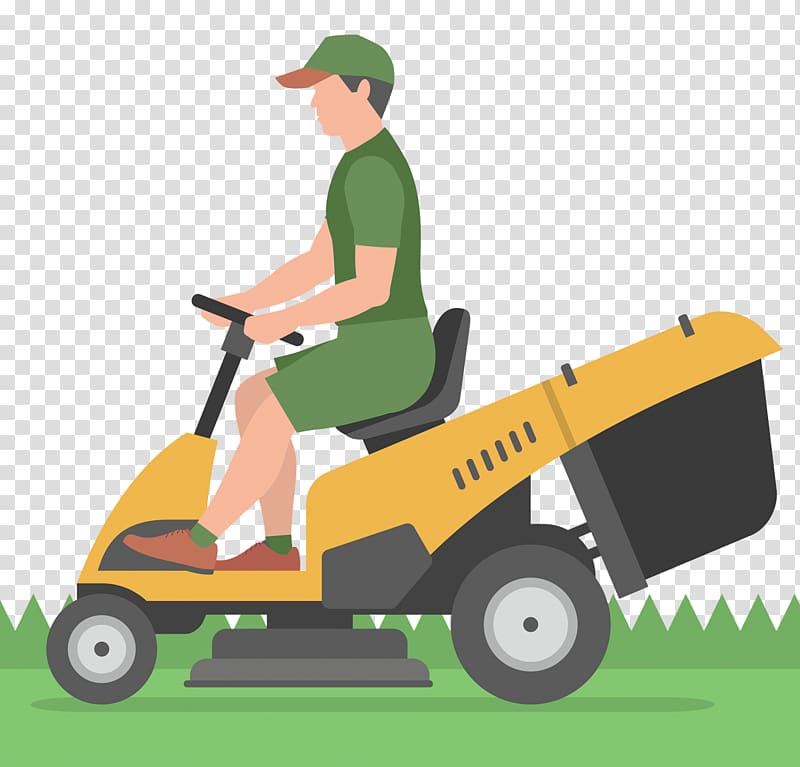Lawn Mowers Riding mower, lawn mowing transparent background PNG clipart
