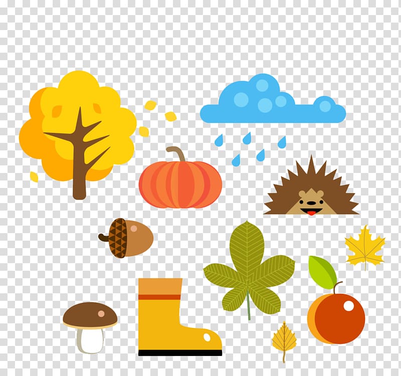 Autumn Euclidean Icon, Autumn elements transparent background PNG clipart