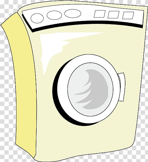 Yellow Cartoon Font, Monocular yellow cartoon washing machine transparent background PNG clipart
