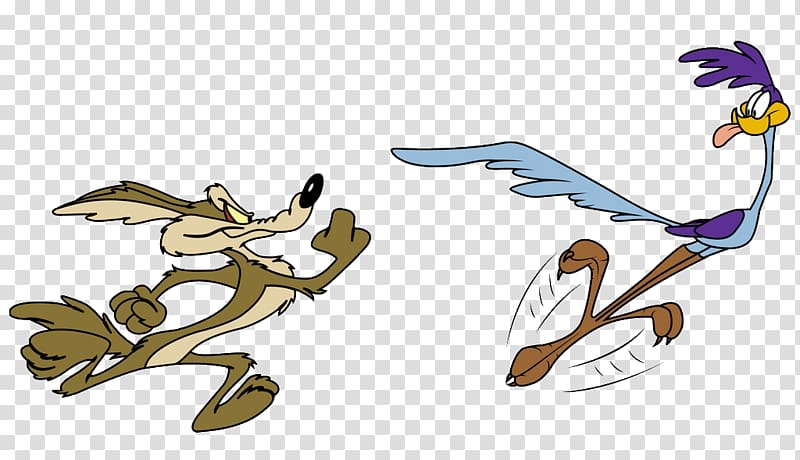 Wile E. Coyote and the Road Runner Looney Tunes Wile Bugs Bunny, transparent background PNG clipart