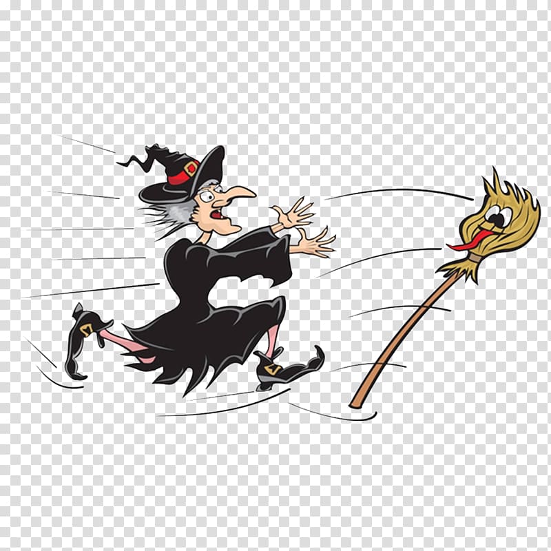 Boszorkxe1ny Broom Witchcraft Illustration, The sorcerer in search transparent background PNG clipart