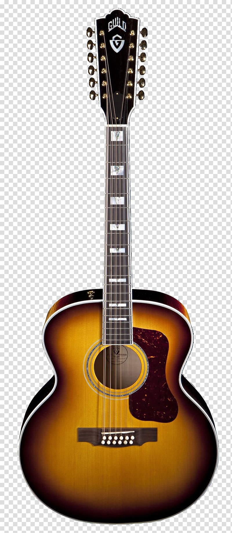 Twelve-string guitar Guild Guitar Company Acoustic guitar Electric guitar, guitar transparent background PNG clipart