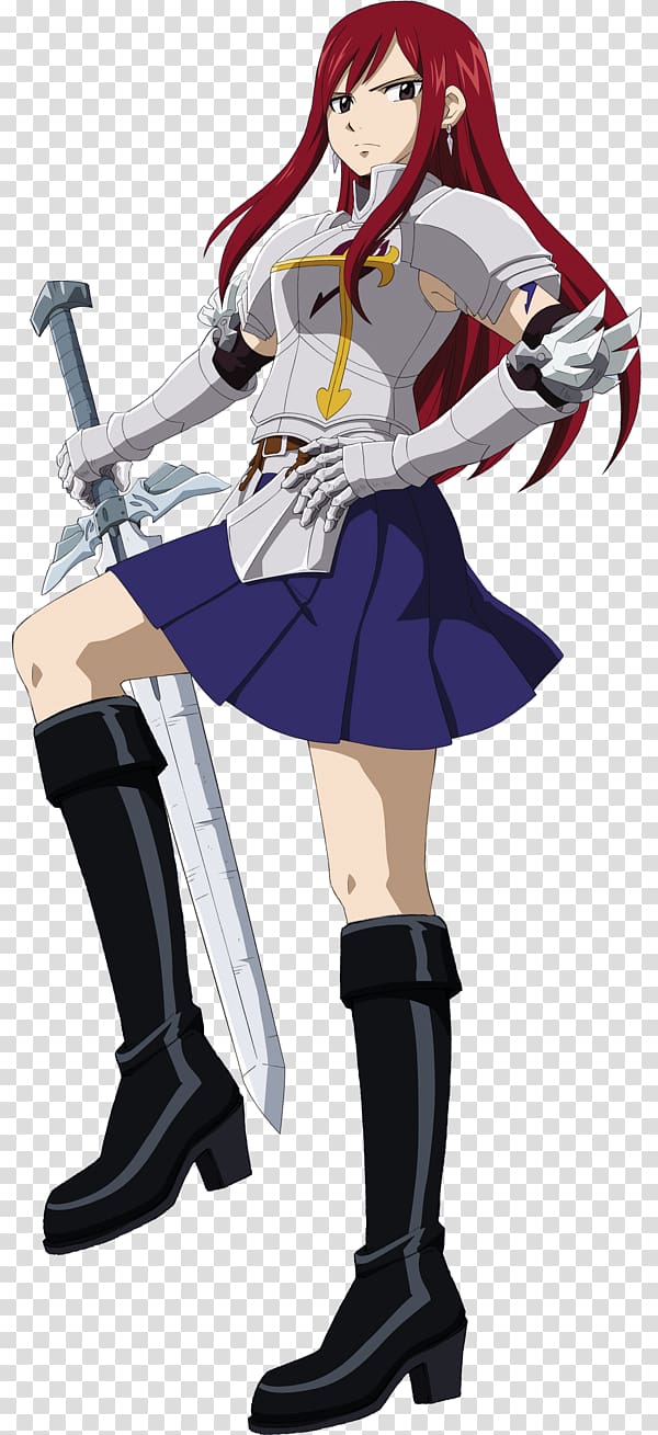 Erza Scarlet Jellal Fernandez Fairy Tail Anime Character, fairy tail transparent background PNG clipart