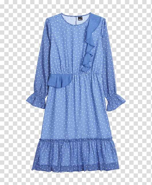 Blue Dress Fashion Top Sleeve, dress transparent background PNG clipart ...